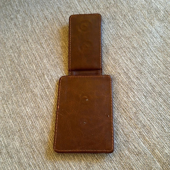 Mens leather magnetic clip wallet - Picture 4 of 9